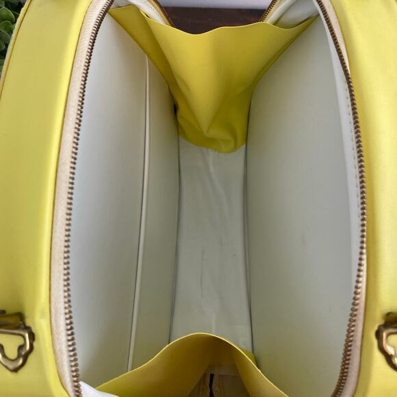 Vintage Mid Century Psychedelic Disco Mod Vinyl Top Handle Handbag Tote MCM GoGo - Picture 9 of 12